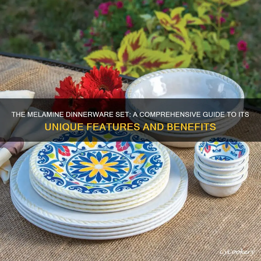 define melamine dinnerware set