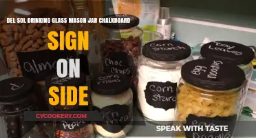 Chalkboard Mason Jar Glass: Del Sol’s Creative Drinkware Solution