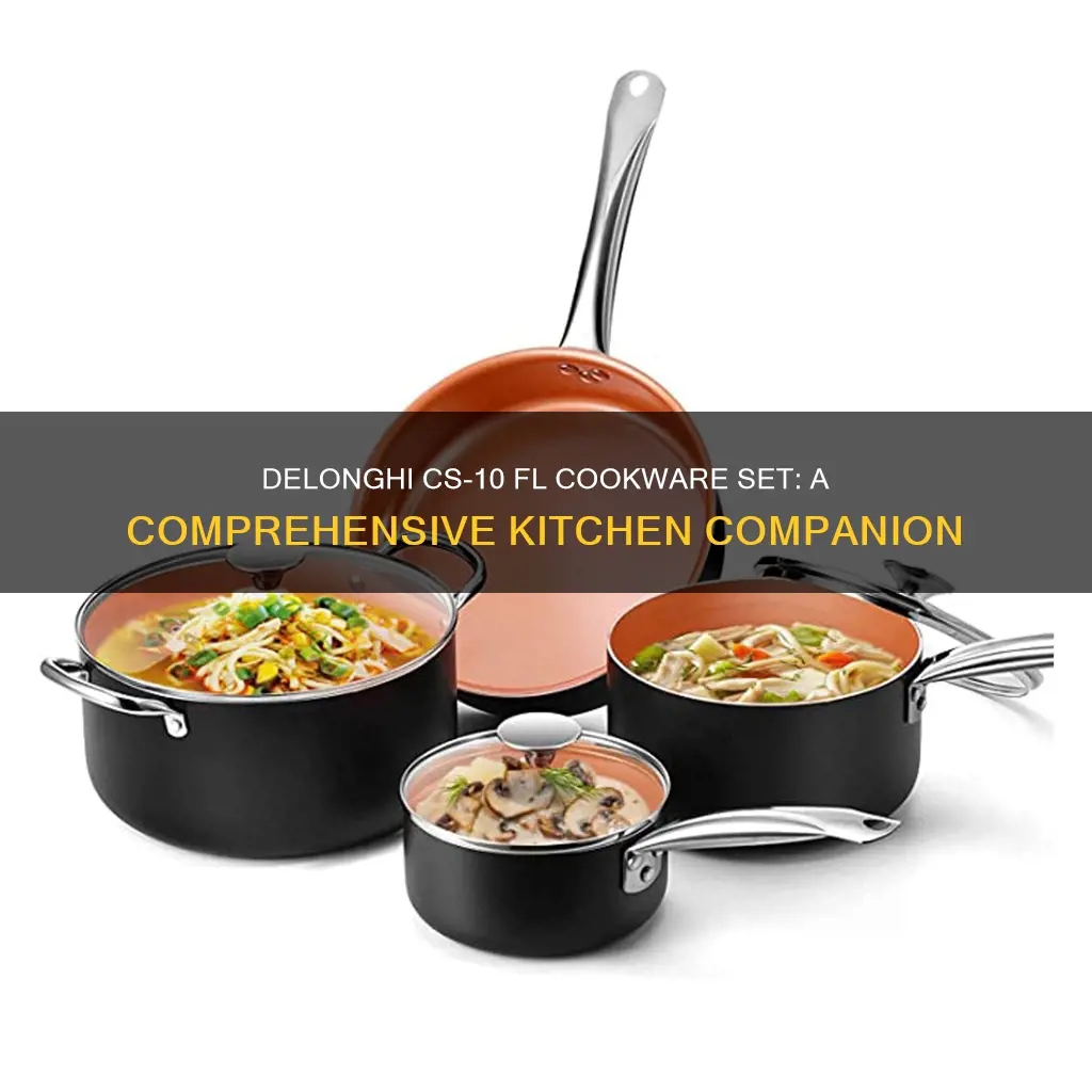 delonghi cs-10 fl cookware set florence 10-piece