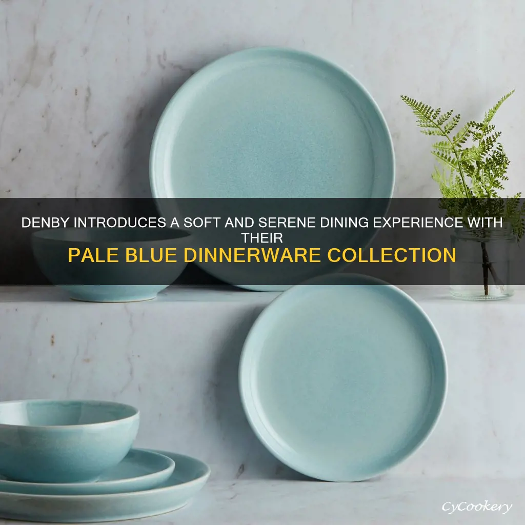 denby intro collection pale blue 16 piece dinnerware set