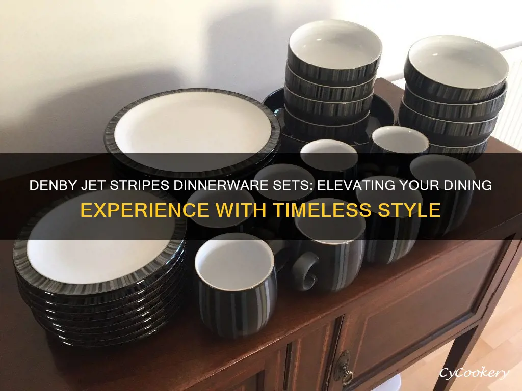 denby jet stripes dinnerware sets