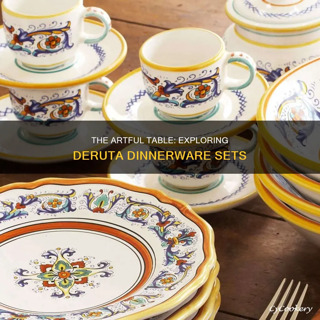 deruta dinnerware sets