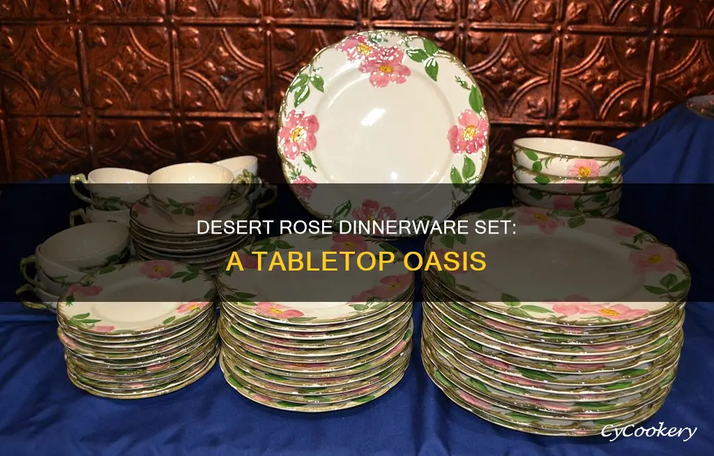 desert rose dinnerware set