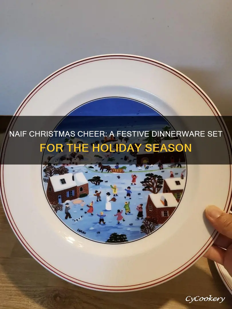 design naif christmas 4 piece dinnerware set