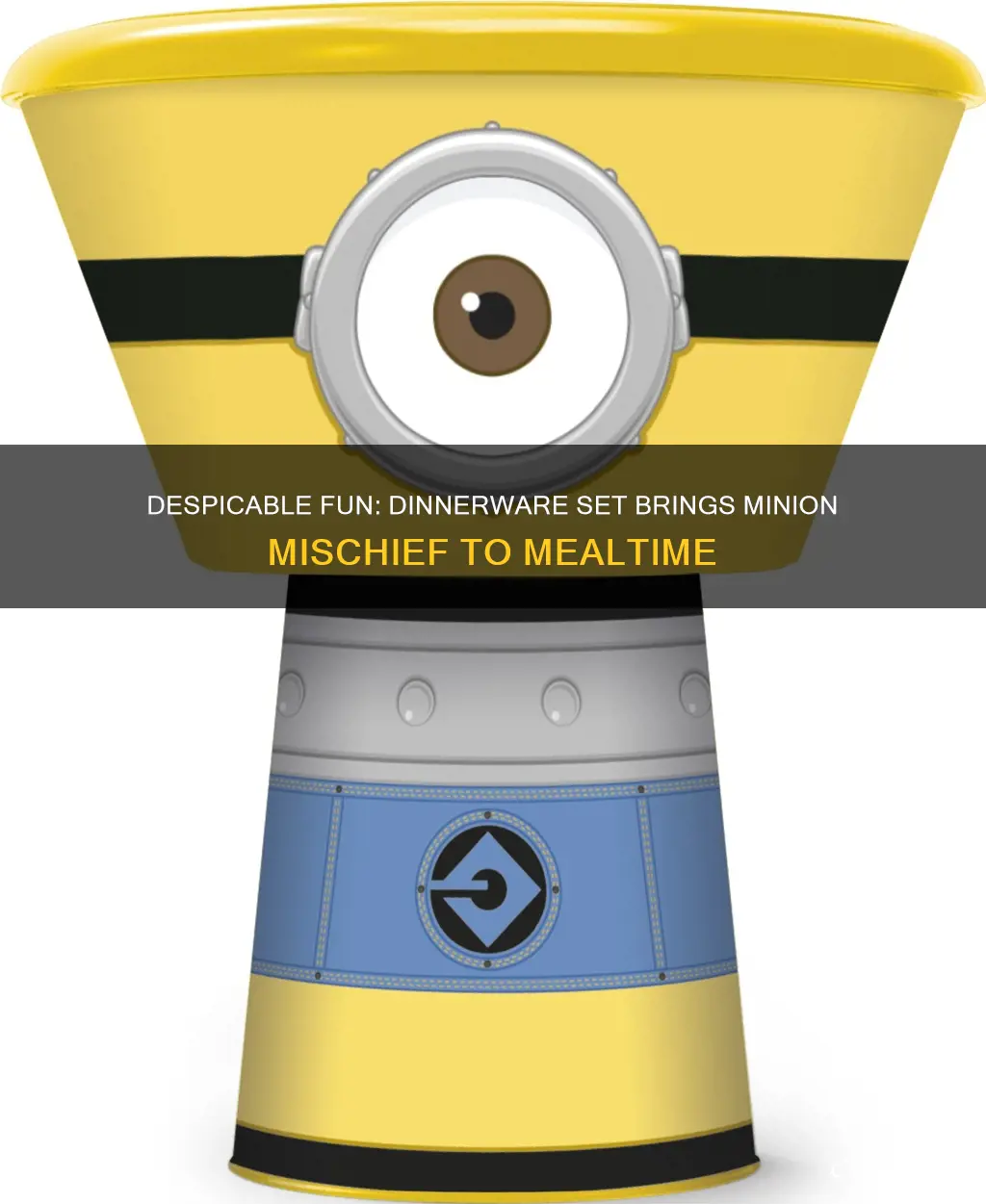 despicable me 3 piece dinnerware set