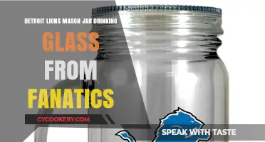Detroit Lions Mason Jar Glass: Fanatics Exclusive Drinking Gear