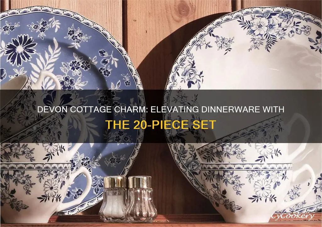 devon cottage place 20 piece dinnerware set