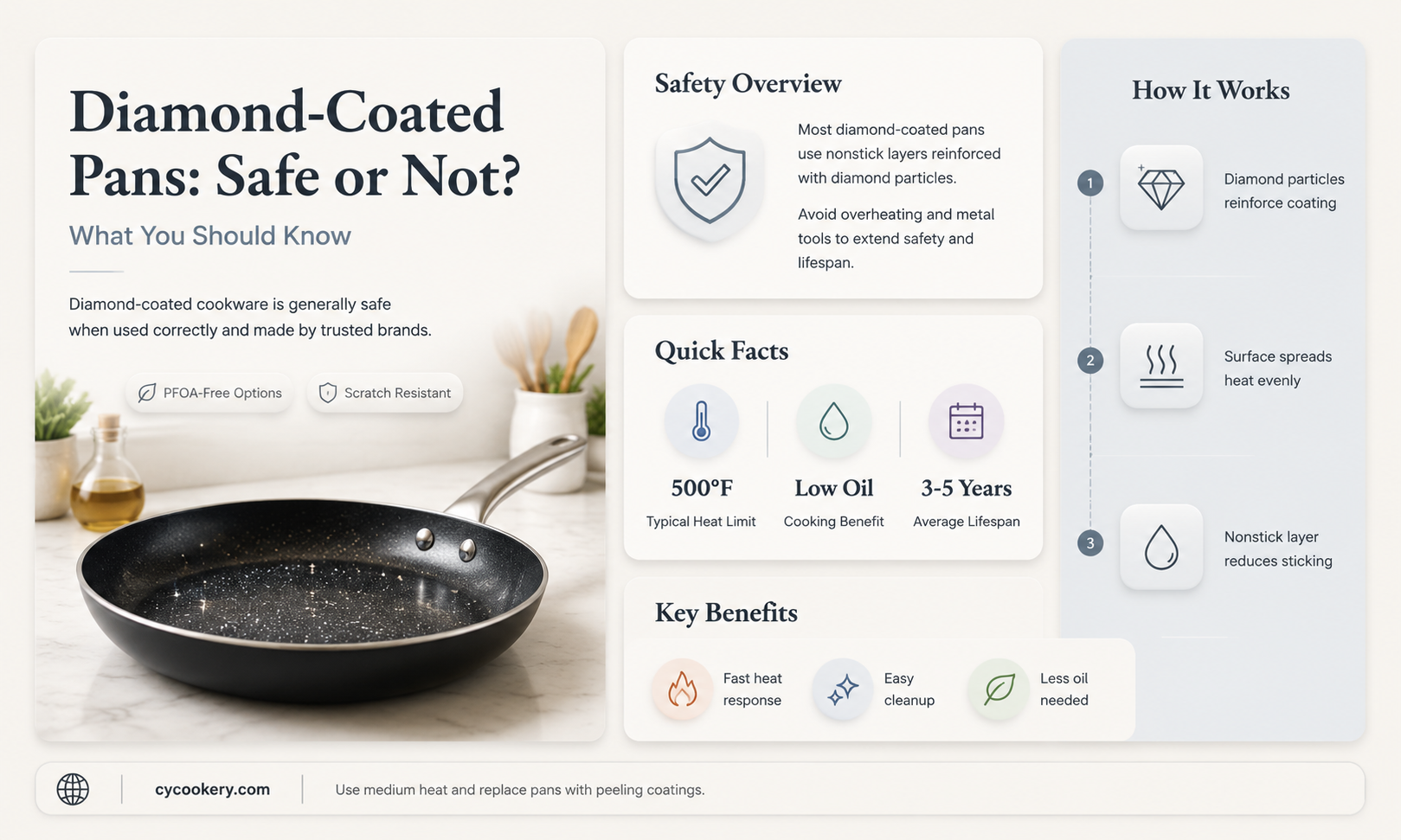 are diamond coated pans safe