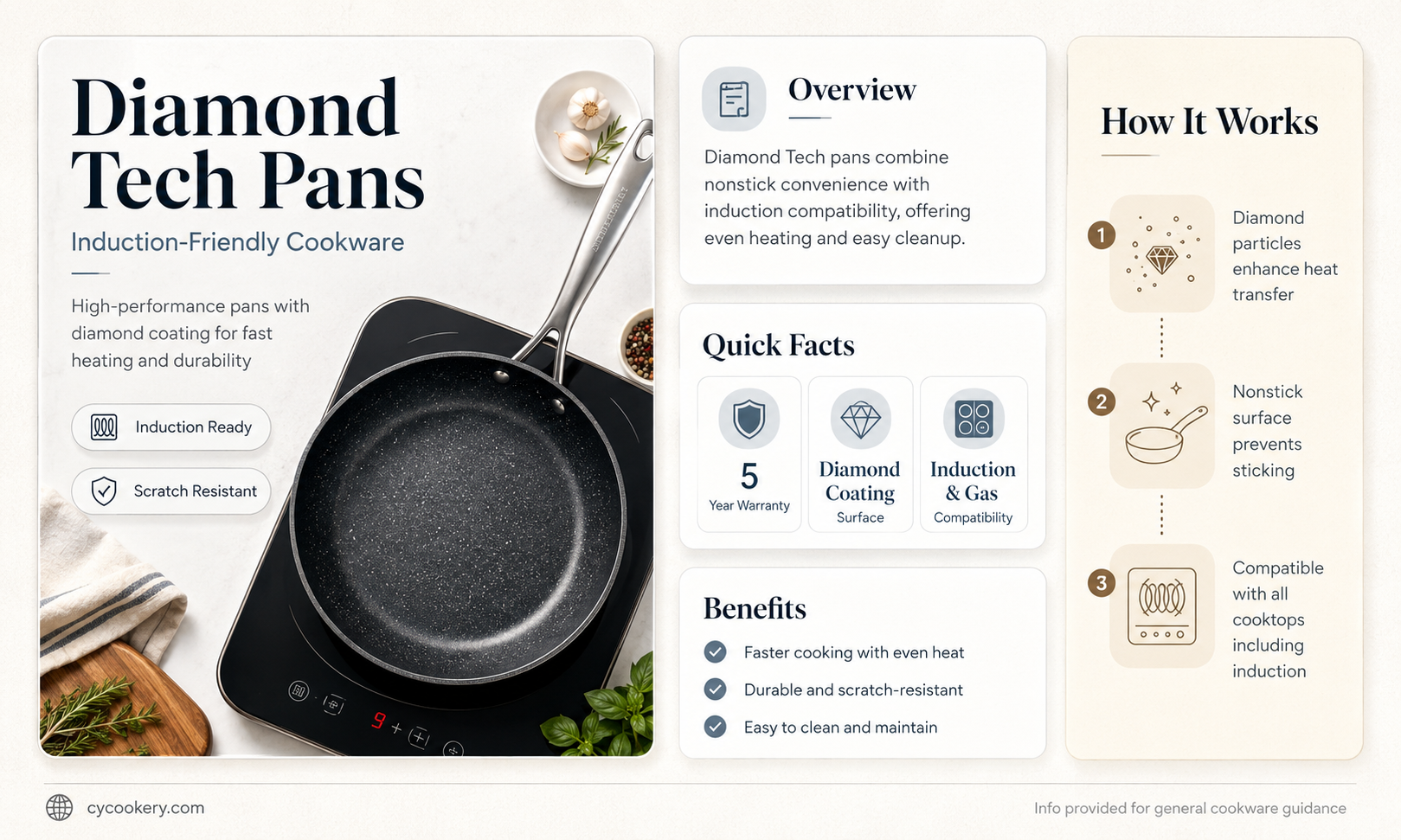 are diamond tech pans good on induction