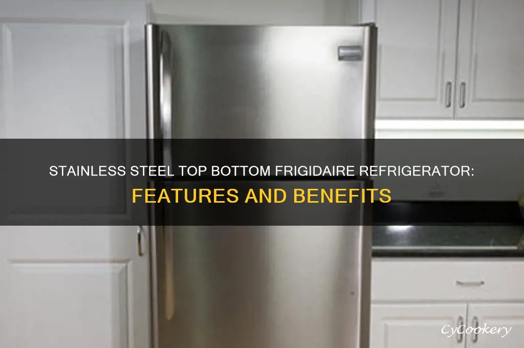 did are stainless steel top bottom frigidaire refrigerator