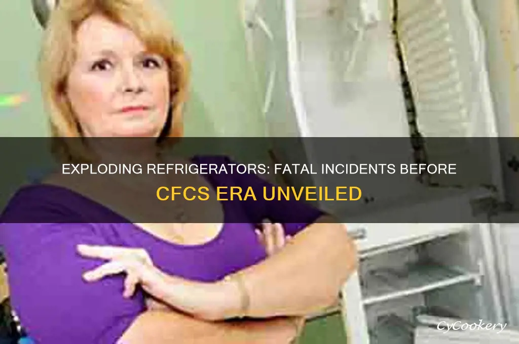 did people die from exploding refrigerators before cfcs