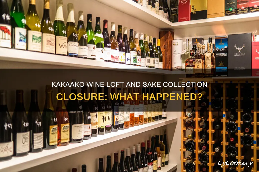 did the kakaako wine loft and sake collection close