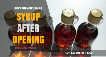 Maple Syrup Mistake: What Happens When You Skip Refrigeration?