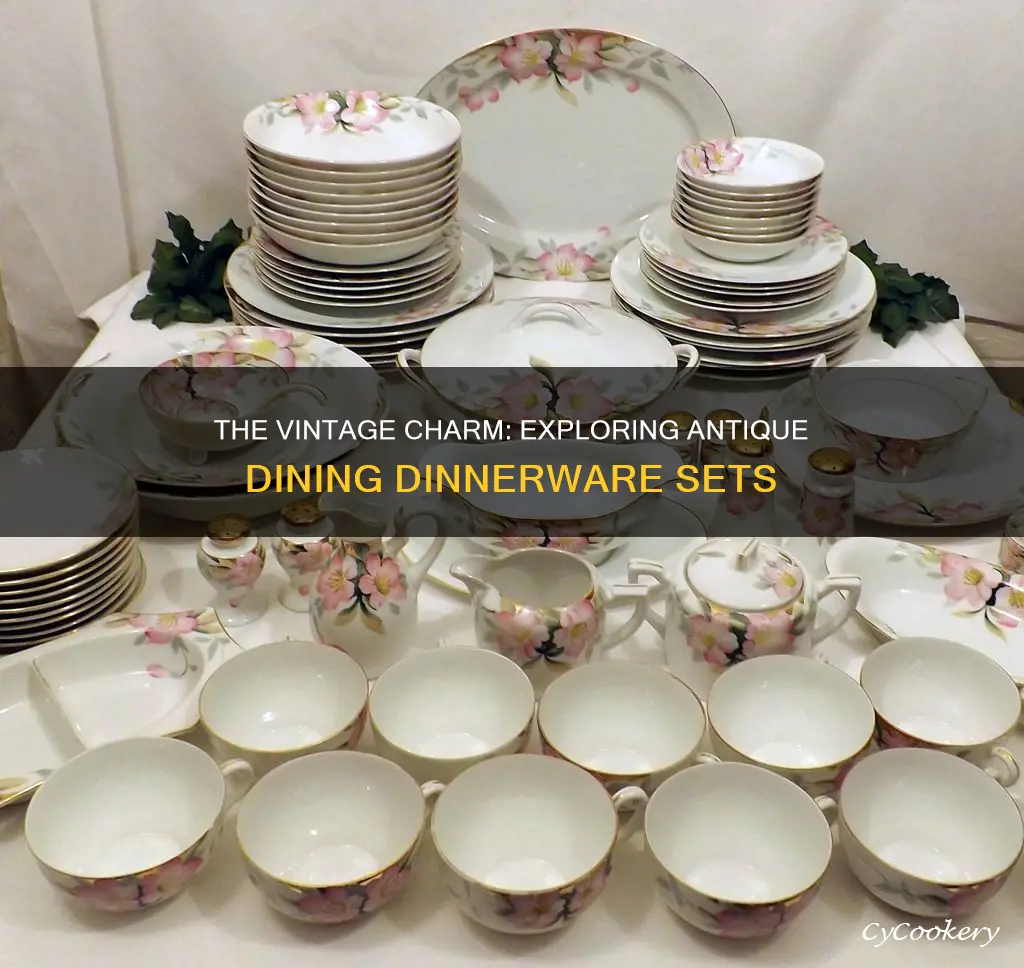 dining dinnerware sets antique