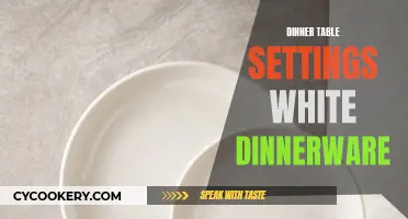 Elegant Simplicity: Elevating Dinner Table Settings with White Dinnerware