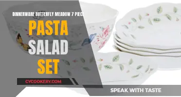 Butterfly Bliss: Elevate Your Dining Experience with the Dinnerware Butterfly Meadow 7-Piece Pasta Salad Set