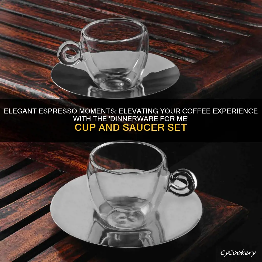 dinnerware for me espresso cup & saucer set of 2