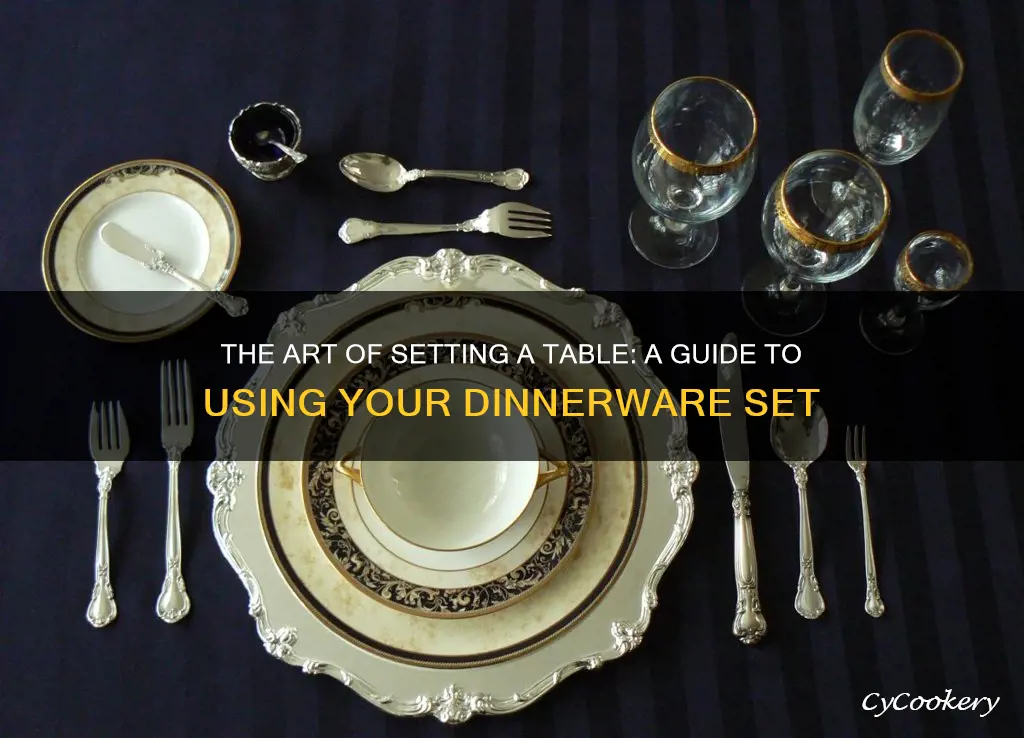 dinnerware how to use set