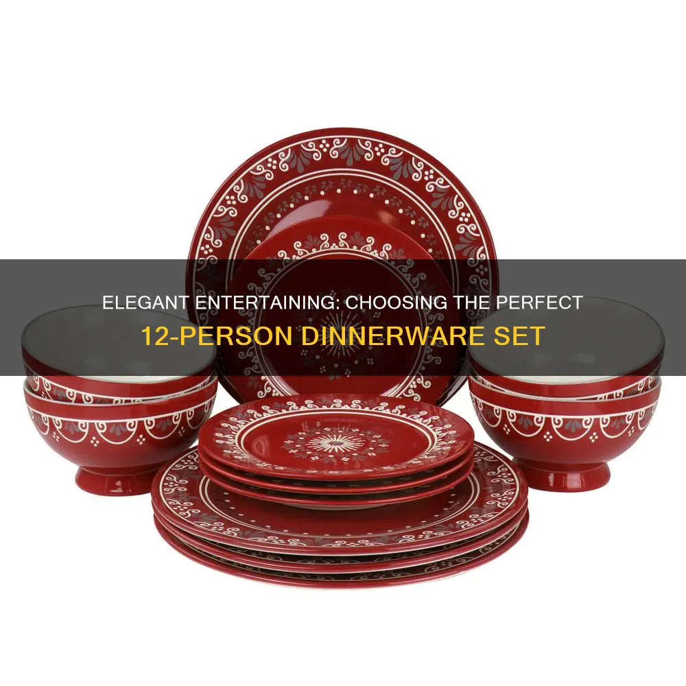 dinnerware set 12 person