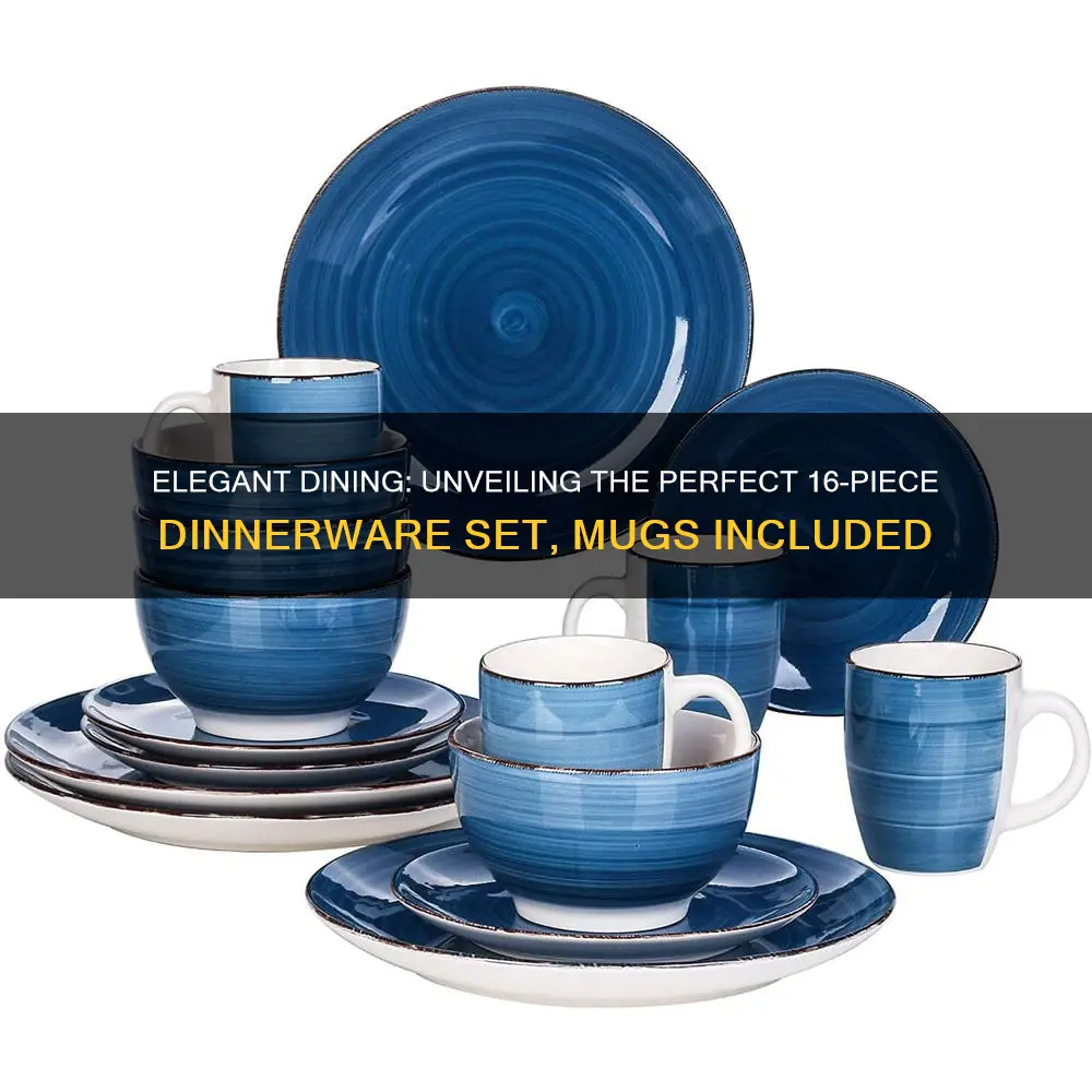 dinnerware set 16 mug