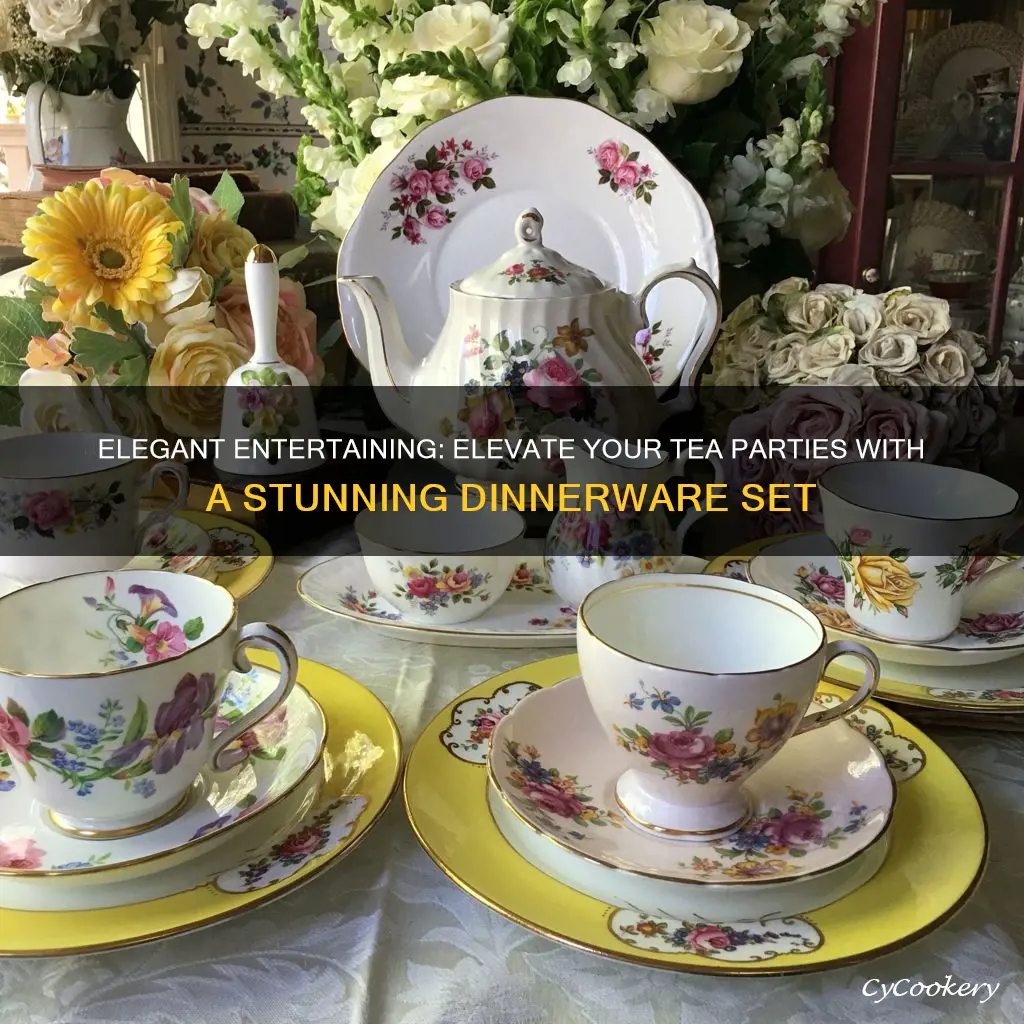 dinnerware set 26 piece tea set service for 4