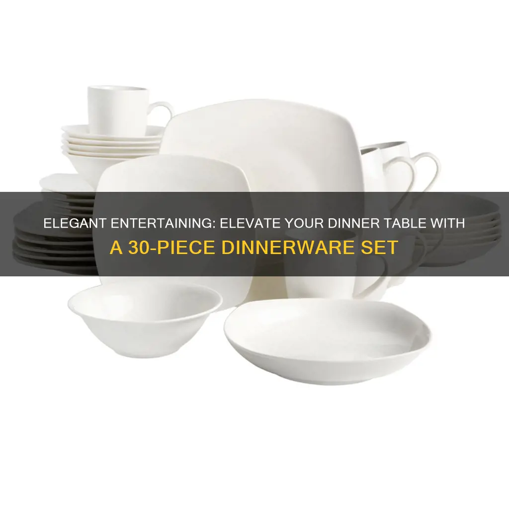 dinnerware set 30 piece