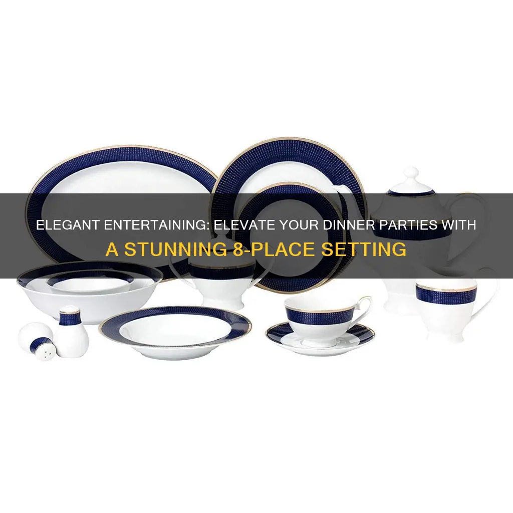 dinnerware set 8 place