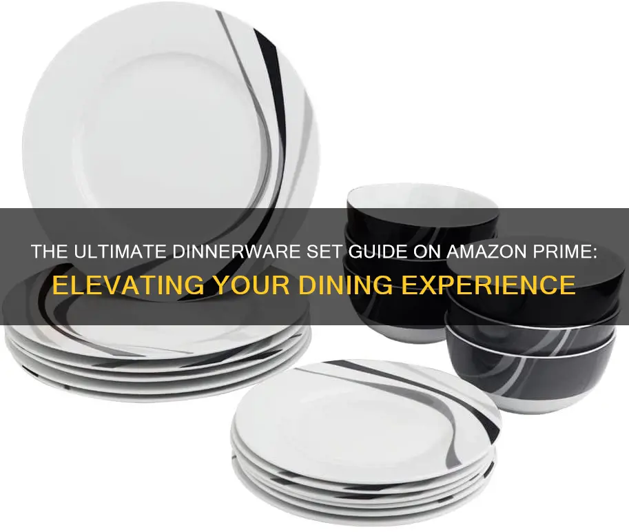 dinnerware set amazon prime