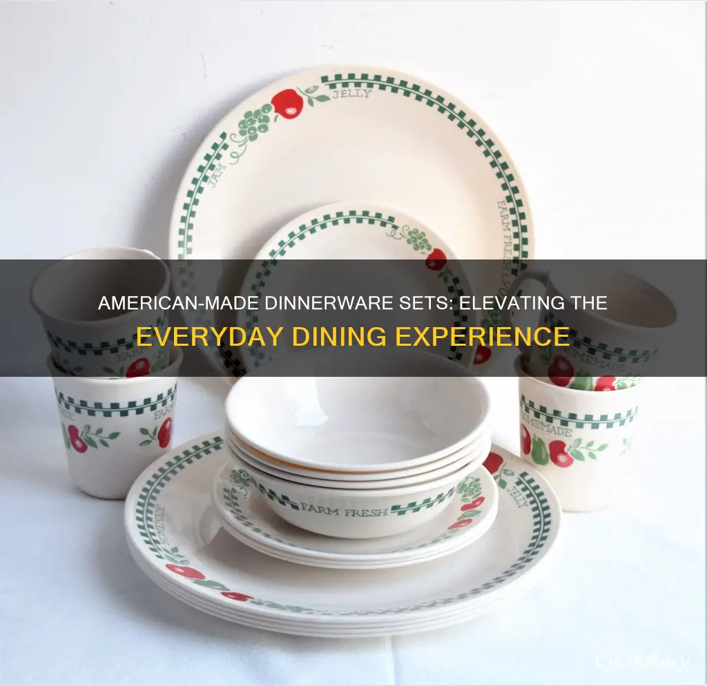 dinnerware set american made