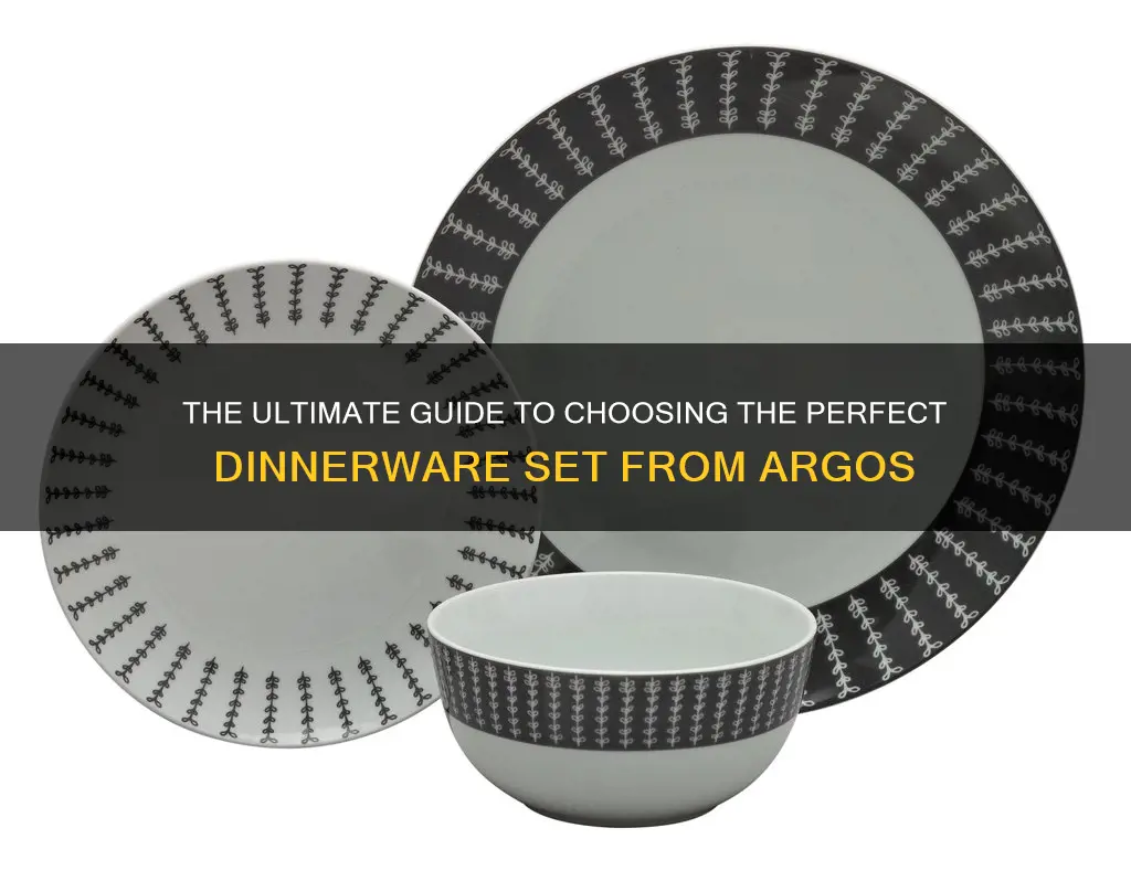 dinnerware set argos