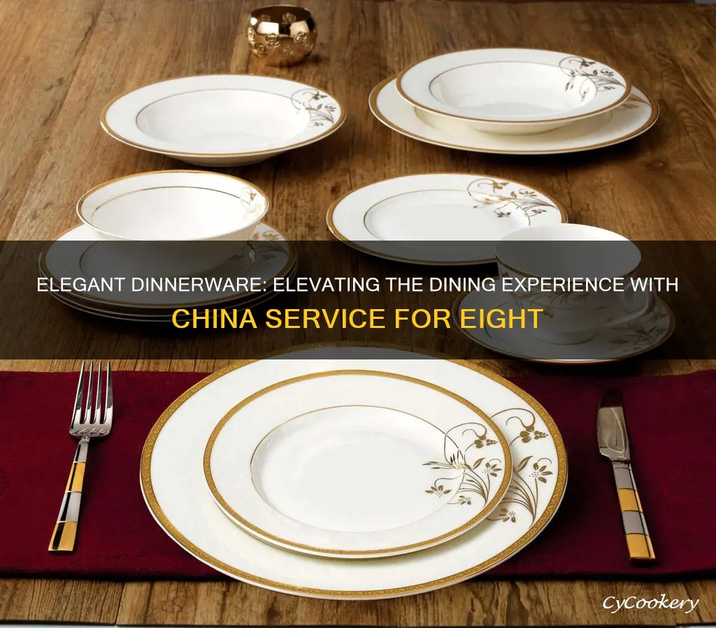 dinnerware set china service for 8