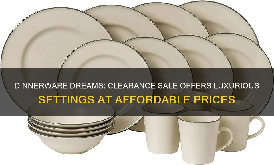 dinnerware set clearance sale