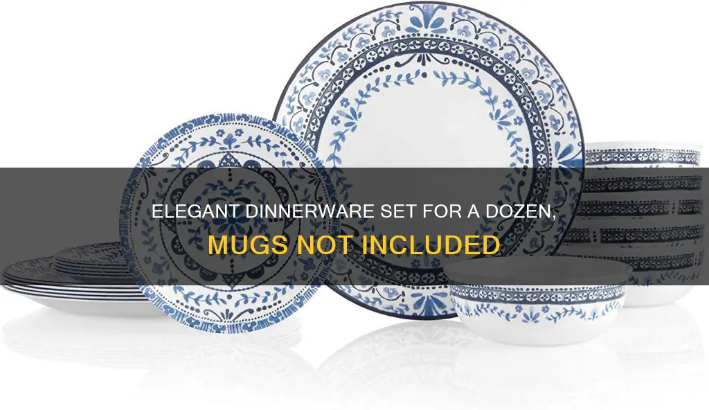 dinnerware set for 12 without mugs