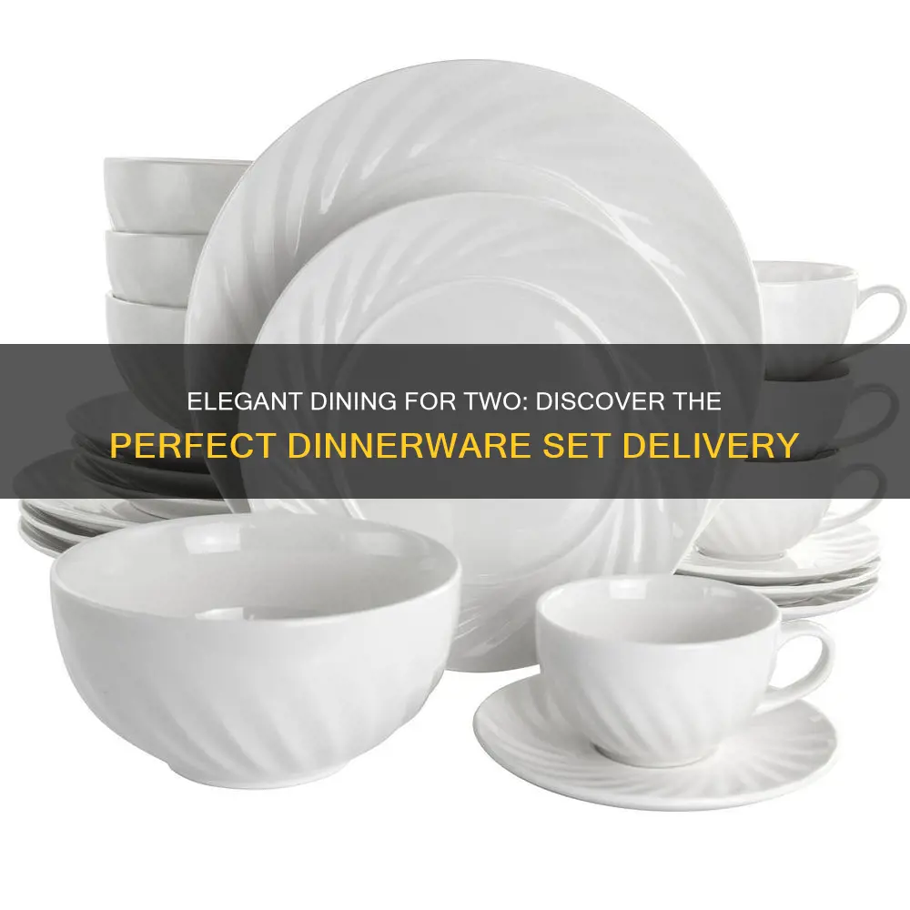 dinnerware set for 2 delivery