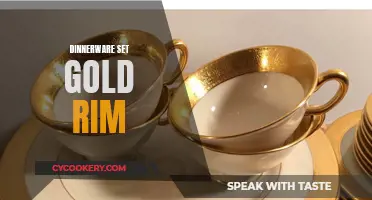 Elegant Dining with Gold-Rimmed Dinnerware