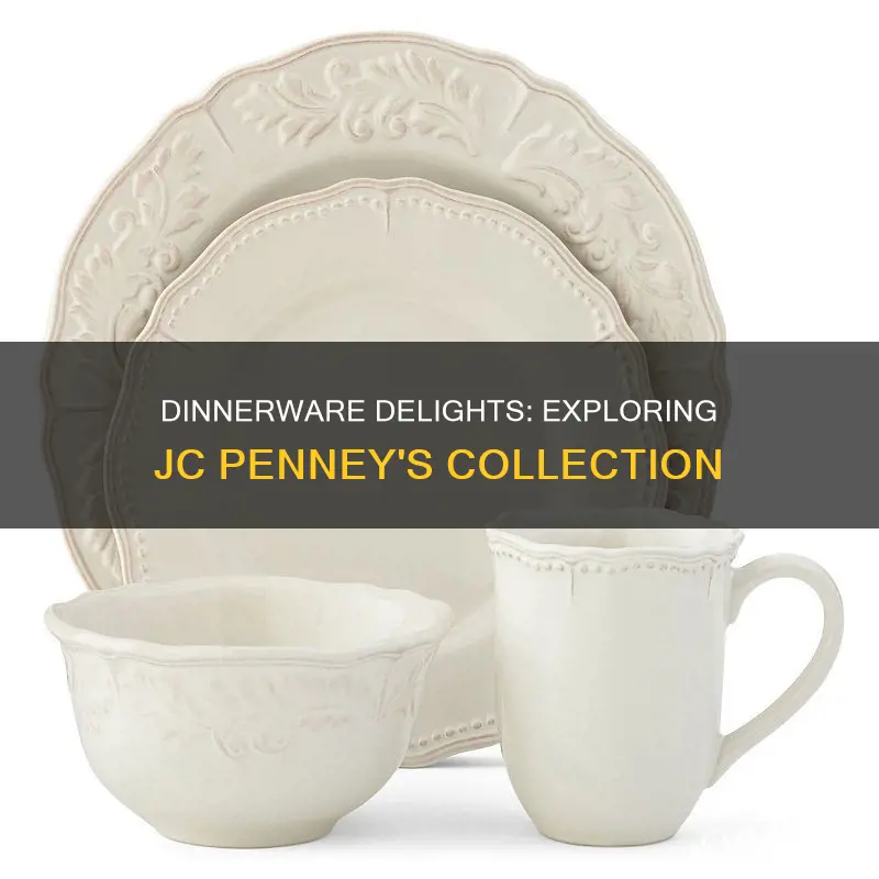 dinnerware set jcpenney