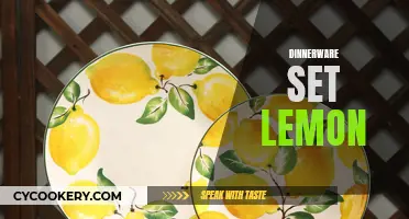 Brighten Your Table with a Dinnerware Set in Lemon Motifs