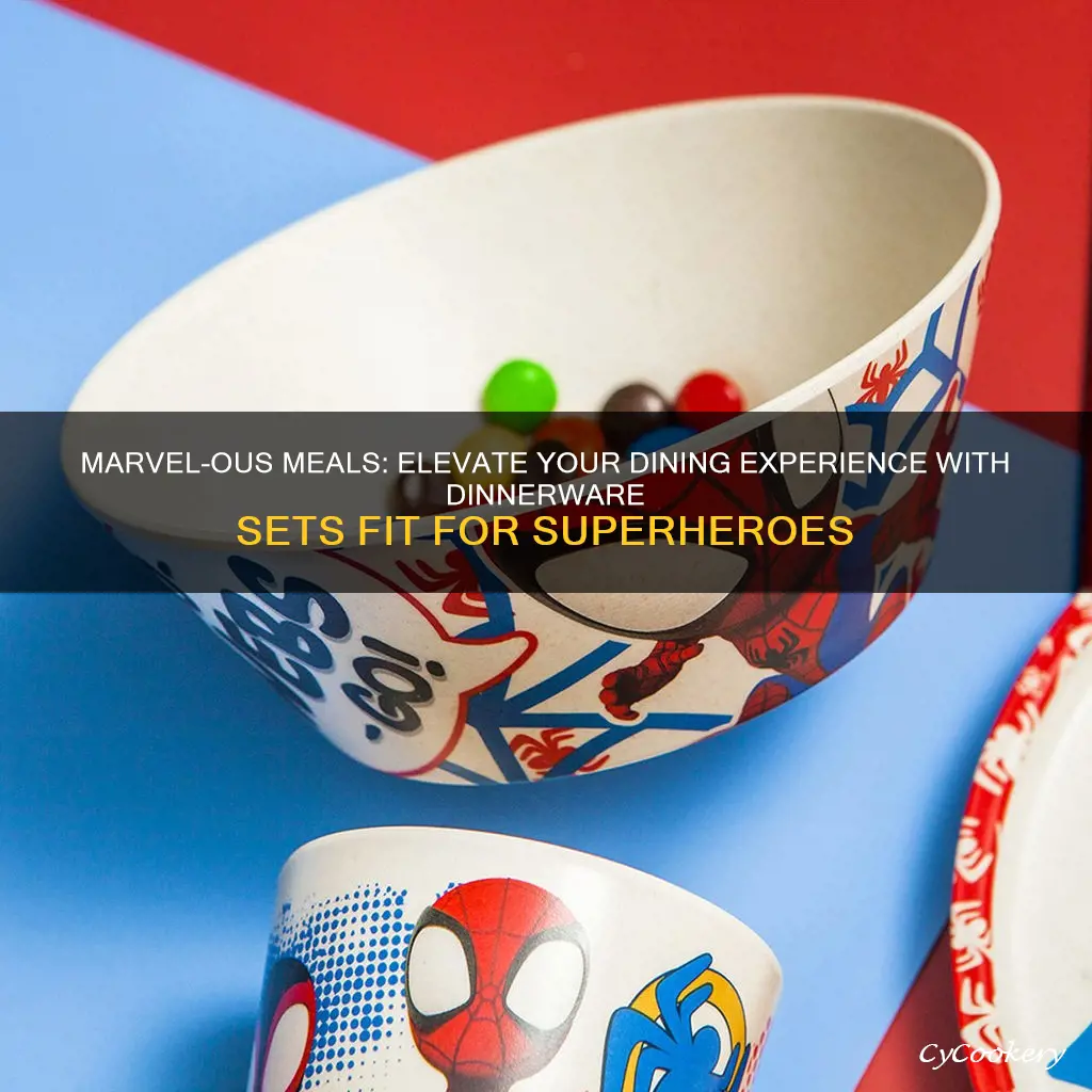 dinnerware set marvel