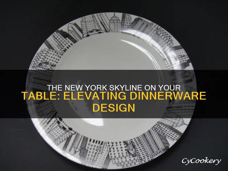 dinnerware set ny skyline