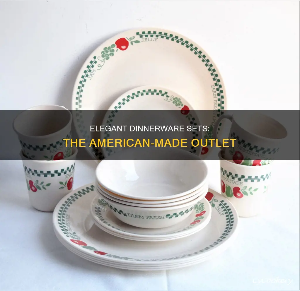 dinnerware set outlet made in usa