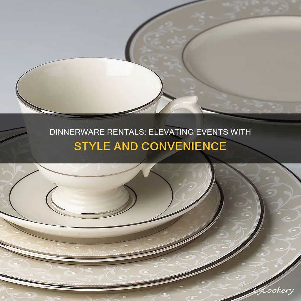 dinnerware set rentals