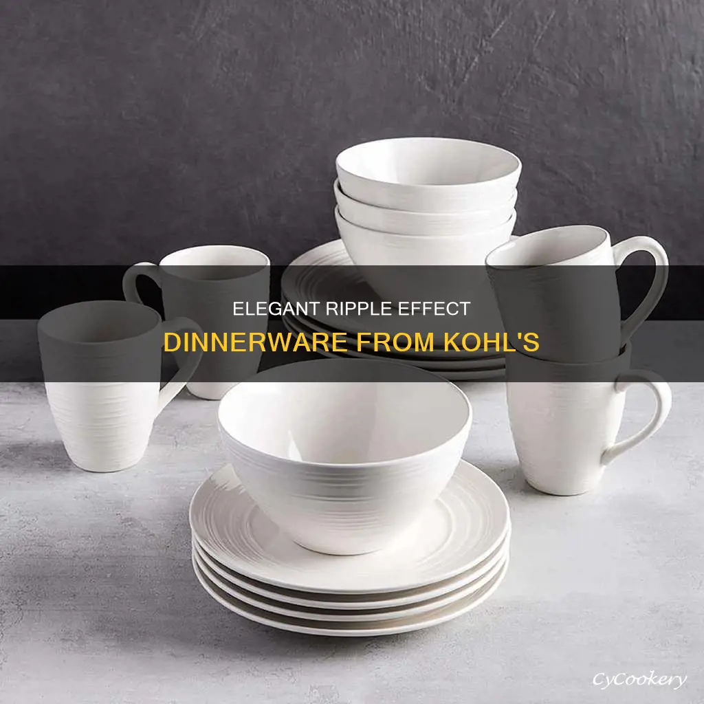 dinnerware set ripple kohls