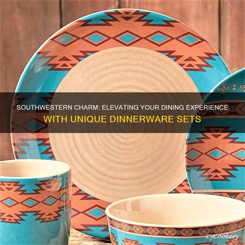 dinnerware set southwestern pattern