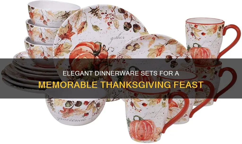 dinnerware set thanksgiving sale