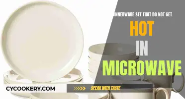 Microwavable Dinnerware Sets: Cool-Touch Comfort