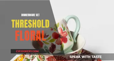 Elegant Dining with the Threshold Floral Dinnerware Set