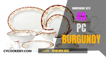 Elegant Entertaining: The Burgundy Dinnerware Collection