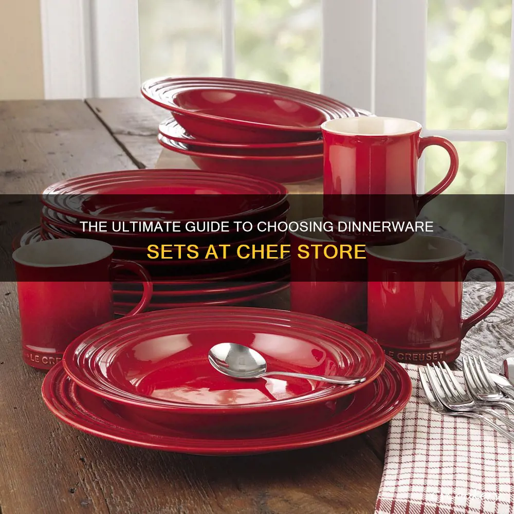 dinnerware sets at chef store