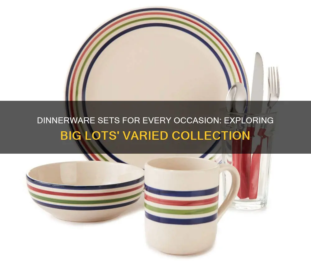 dinnerware sets big lots