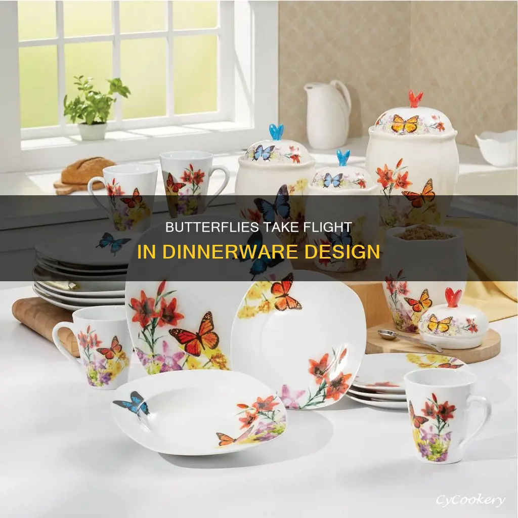 dinnerware sets butterflies